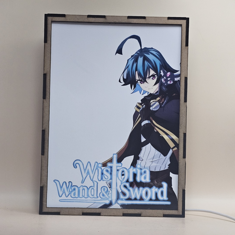 Lámpara LED Wistoria Wand and Sword con Will Serfort, Kiki y personajes de la serie - apagada