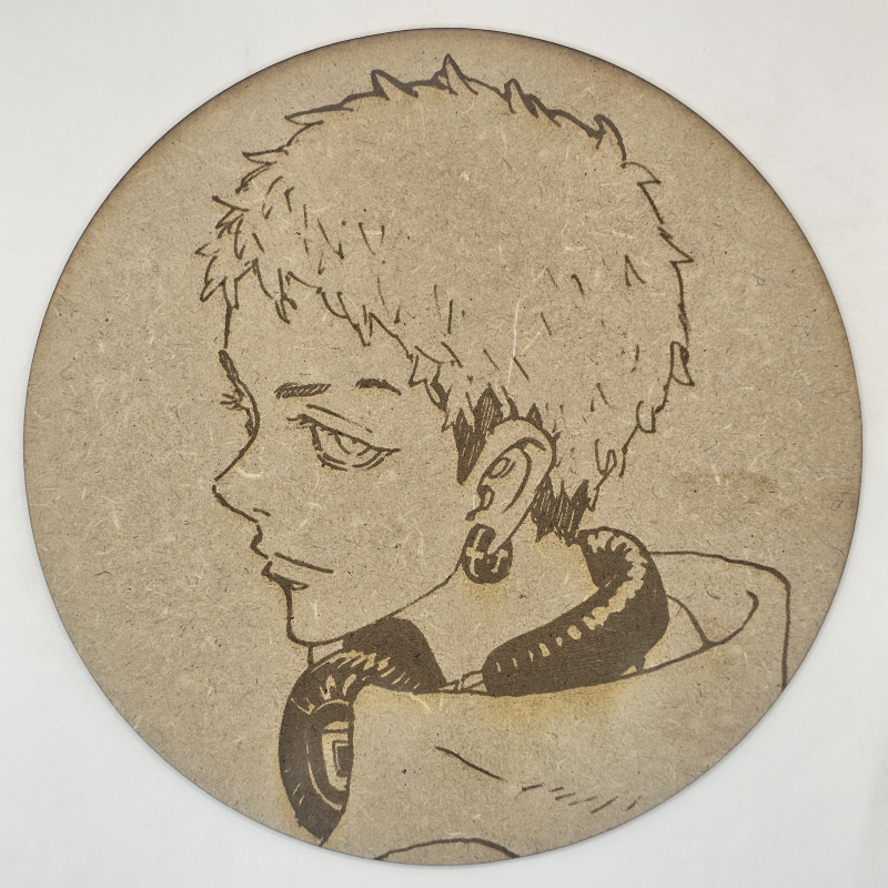 grabado laser en mdf ánime/manga, Takashi Mitsuya, Tokyo Revengers , decoración otaku, decoración ánime/manga