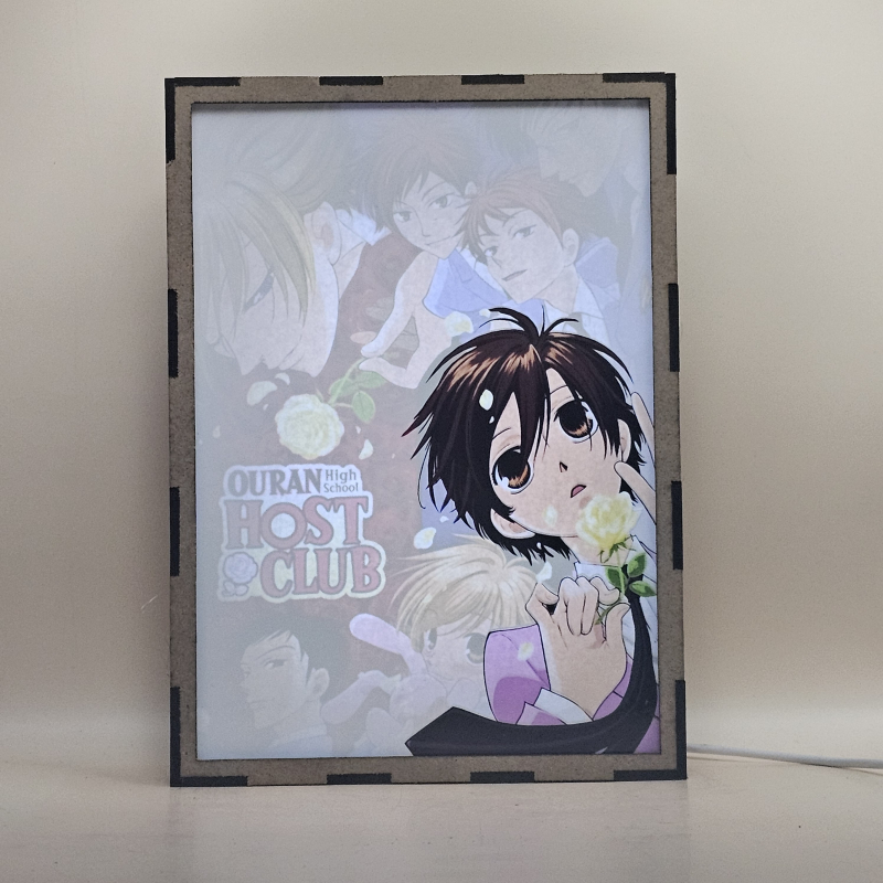 Lámpara LED de Ouran High School Host Club con Haruhi Fujioka, Tamaki Suoh, Kyoya Ootori, Hikaru, Kaoru, Honey y Mori - Galeria