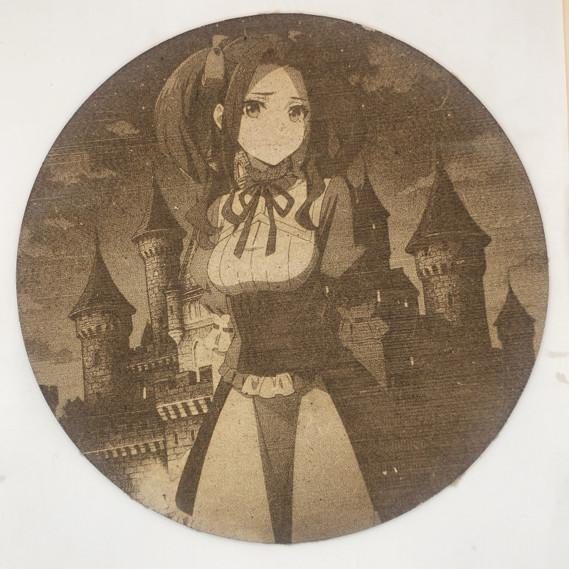 grabado laser en mdf ánime/manga, Melty Q. Melromarc, El héroe del escudo , decoración otaku, decoración ánime/manga
