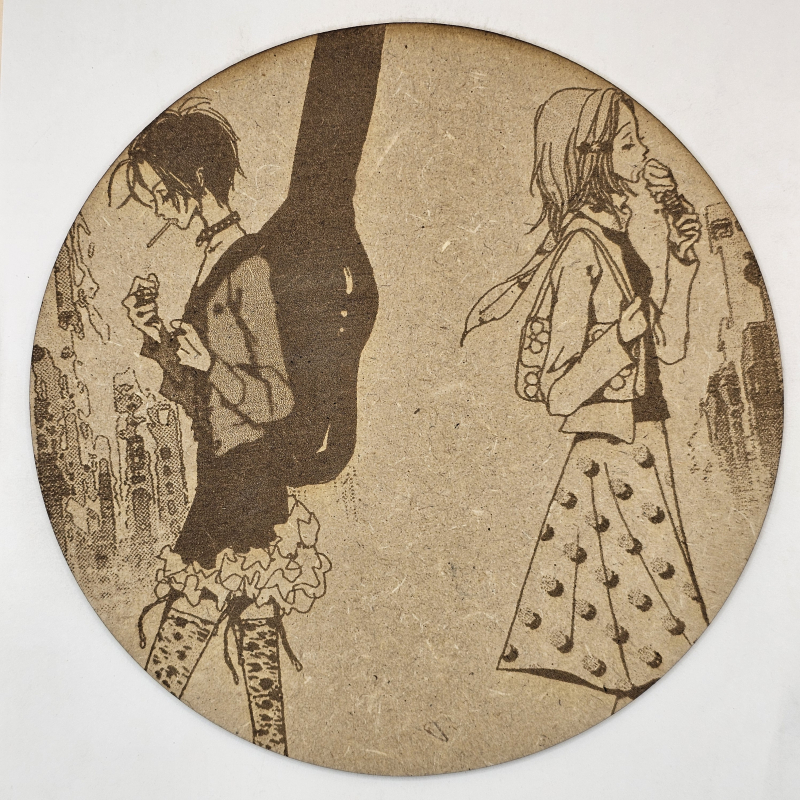 grabado laser en mdf ánime/manga, Nana Osaki y Nana Komatsu, Nana , decoración otaku, decoración ánime/manga