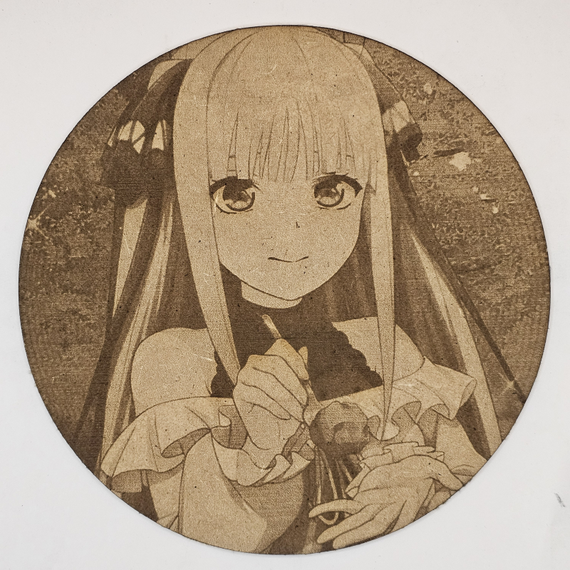 Cuadro decorativo MDF grabado láser estilo anime manga de Nino Nakano