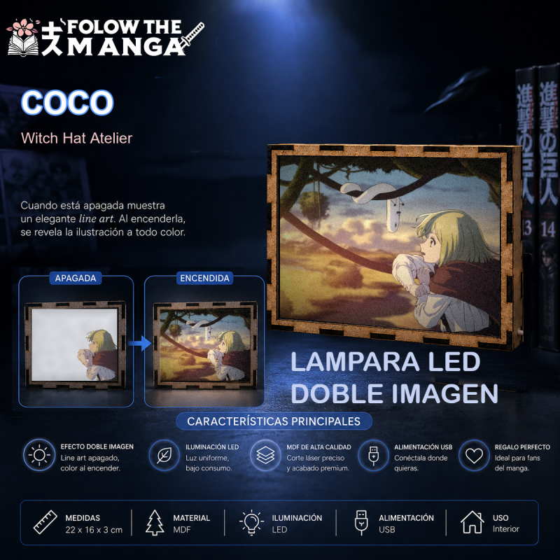 Lámpara LED Coco Witch Hat Atelier