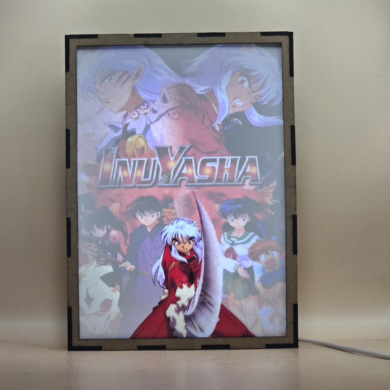 Lámpara LED de InuYasha con Kagome Higurashi, Sesshomaru, Miroku, Sango, Shippo y Kirara - Galeria