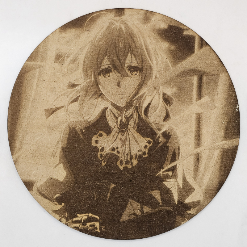 grabado laser en mdf ánime/manga, Violet Evergarden, Violet Evergarden , decoración otaku, decoración ánime/manga