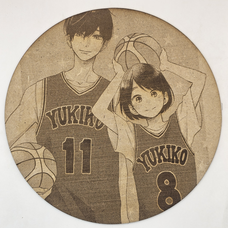 grabado laser en mdf ánime/manga, , Una enfermedad llamada amor , decoración otaku, decoración ánime/manga