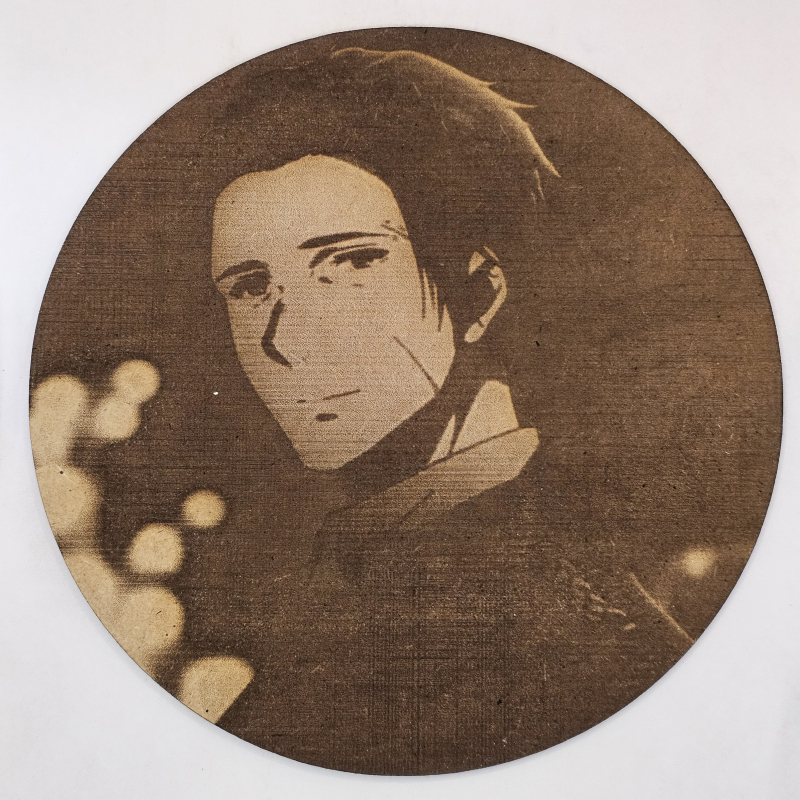 grabado laser en mdf ánime/manga, Gilbert Bougainvillea, Violet Evergarden , decoración otaku, decoración ánime/manga
