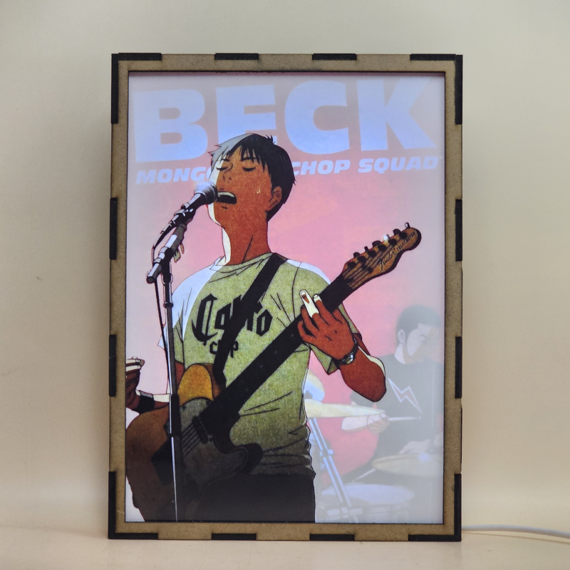 Lámpara LED de BECK Mongolian Chop Squad con Yukio Koyuki Tanaka cantando y tocando la guitarra - Galeria
