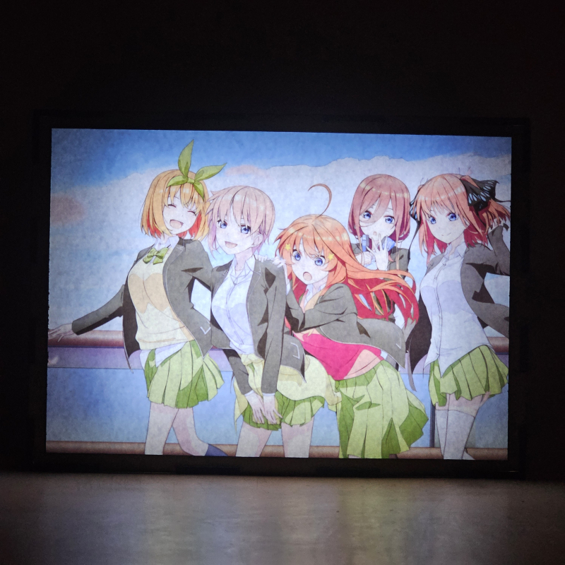 Lámpara LED de Las Quintillizas con Ichika, Nino, Miku, Yotsuba e Itsuki Nakano - Galeria