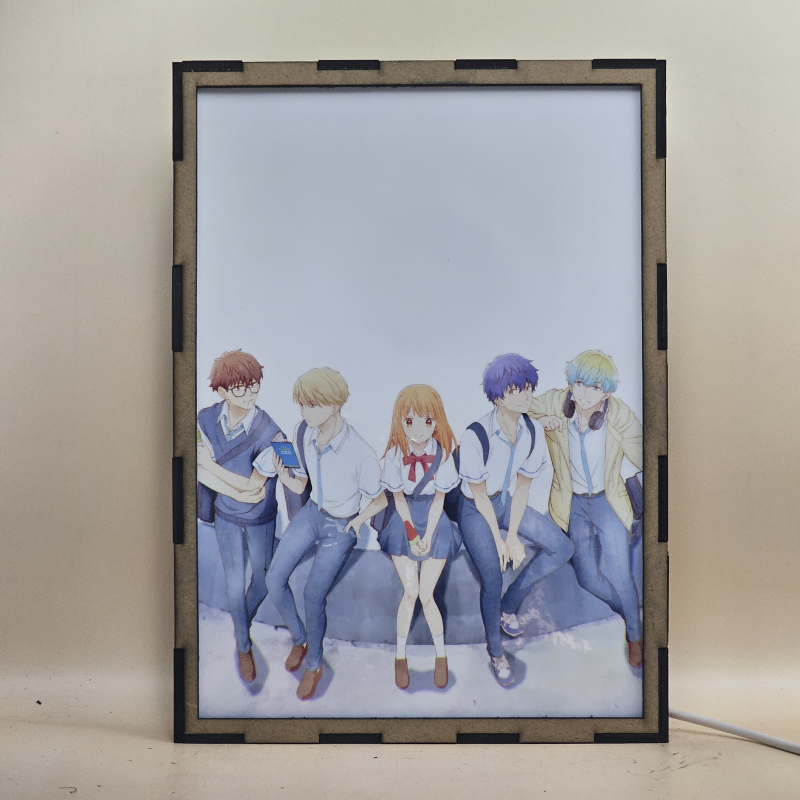 Lámpara LED Anyway I'm Falling in Love with You con Mizuho Nishino, Kizuki Hazawa, Shin Kashiwagi, Airu Izumi y Shugo Hoshikawa - Apagada