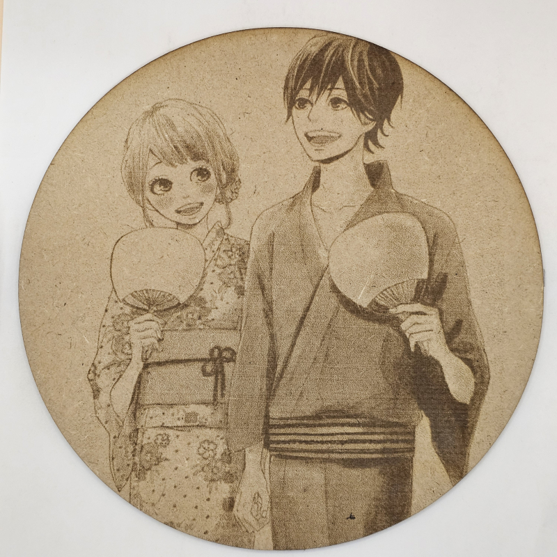 grabado laser en mdf ánime/manga, Naho Takamiya y Kakeru Naruse, Orange , decoración otaku, decoración ánime/manga