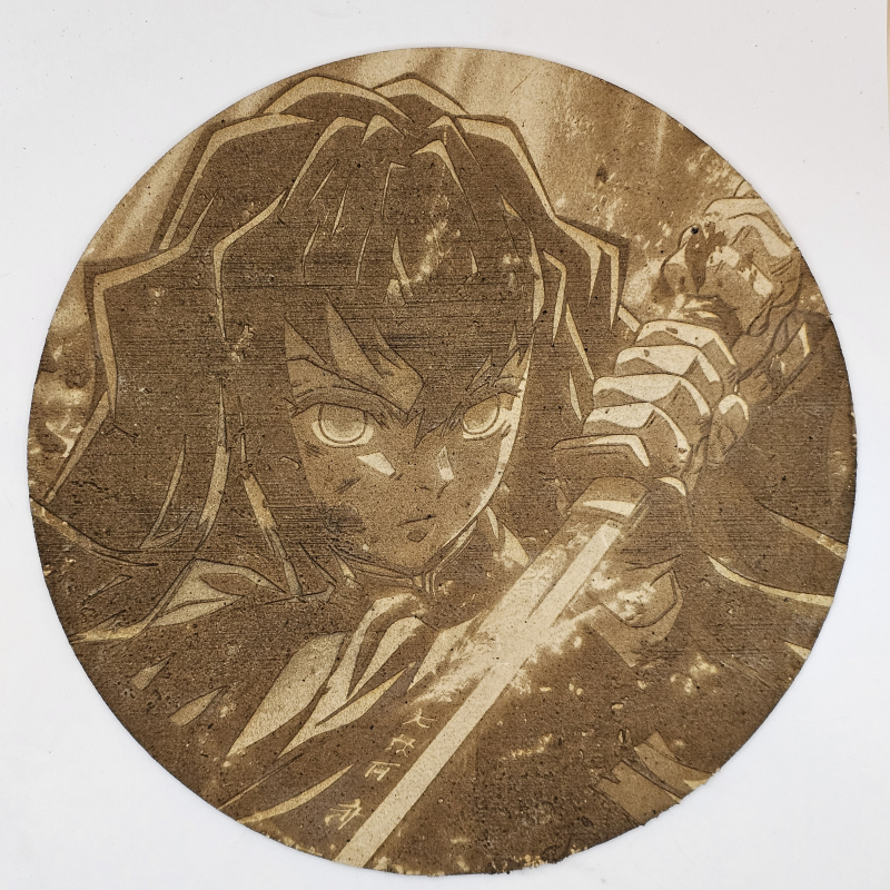 grabado laser en mdf ánime/manga, Tokito Muichiro, Kimetsu no Yaiba , decoración otaku, decoración ánime/manga