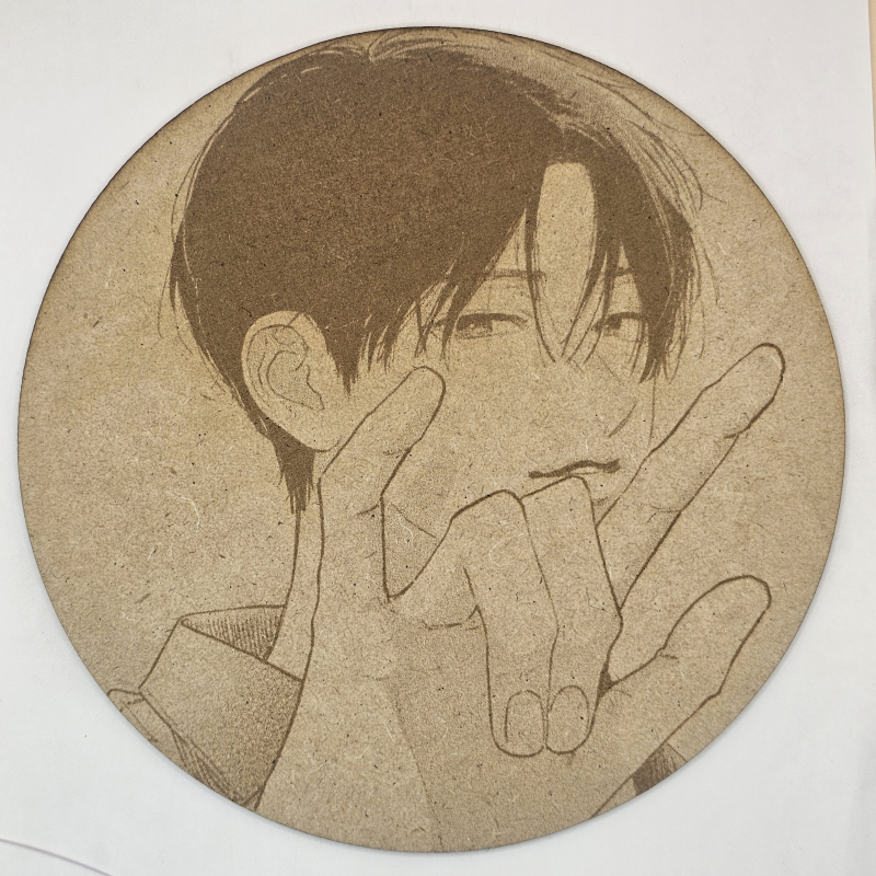grabado laser en mdf ánime/manga, Itsuomi Nagi, Signos de afecto , decoración otaku, decoración ánime/manga