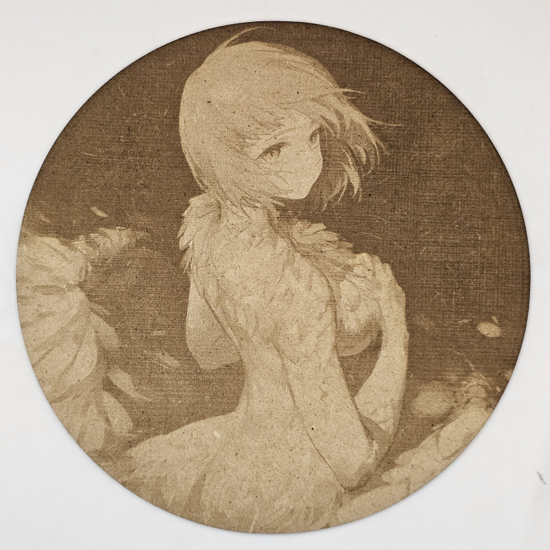Cuadro decorativo MDF grabado láser estilo anime manga de Falin Touden