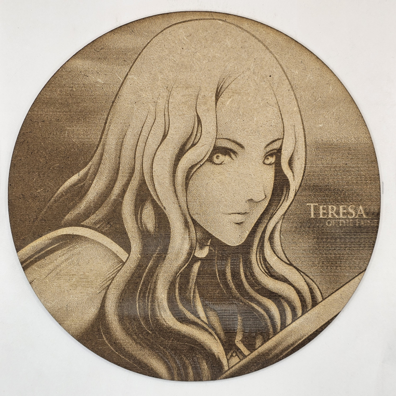 grabado laser en mdf ánime/manga, Teresa, Claymore , decoración otaku, decoración ánime/manga