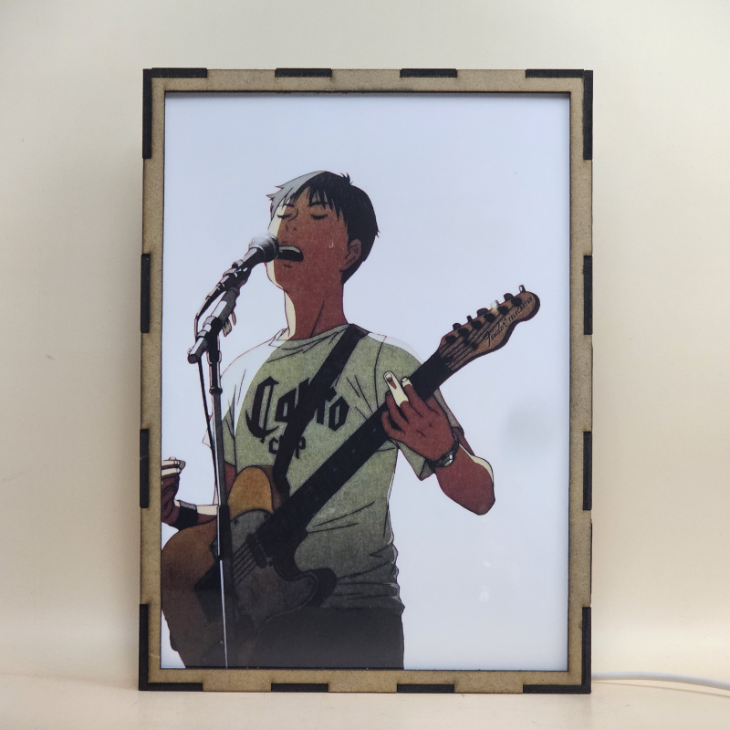 Lámpara LED de BECK Mongolian Chop Squad con Yukio Koyuki Tanaka cantando y tocando la guitarra - Galeria