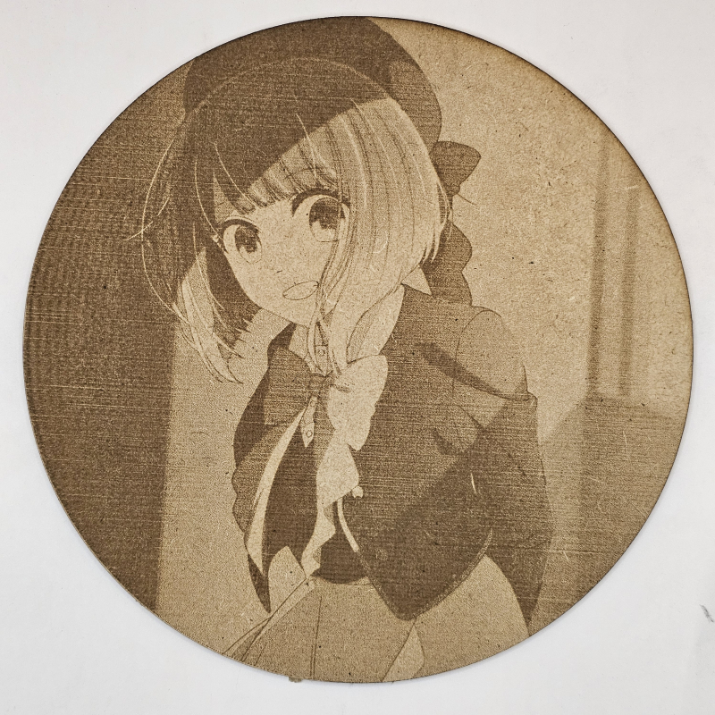 Cuadro decorativo MDF grabado láser estilo anime manga de Kana Arima
