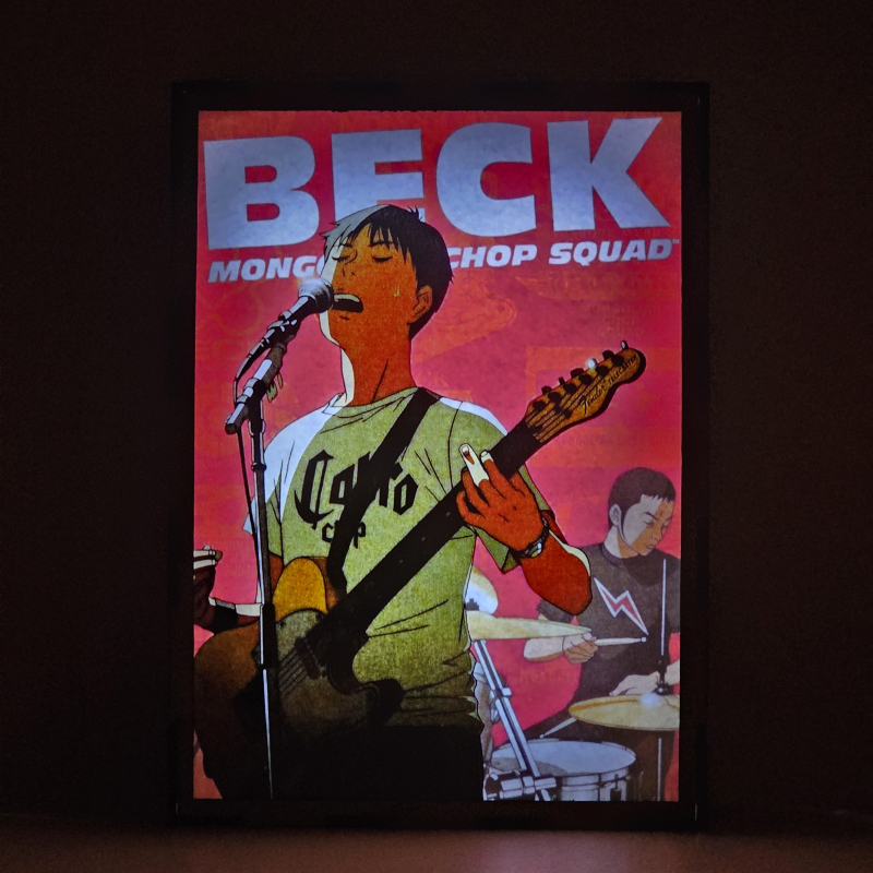 Lámpara LED de BECK Mongolian Chop Squad con Yukio Koyuki Tanaka cantando y tocando la guitarra - Galeria