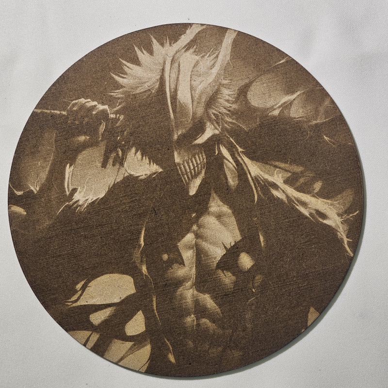 Cuadro decorativo MDF grabado láser estilo anime manga de Ichigo Kurosaki