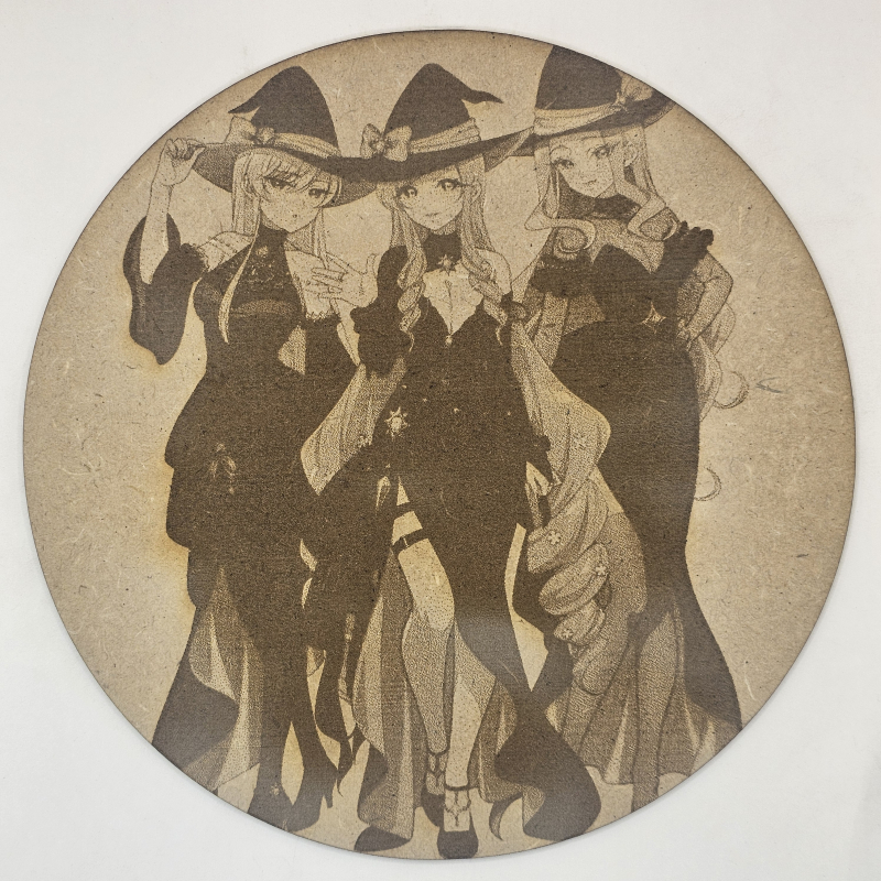grabado laser en mdf ánime/manga, Eiai Nano, Hanazono Hahari y Utsukushisugi Mimimi, Mis 100 novias que me quieren mucho mucho , decoración otaku, decoración ánime/manga