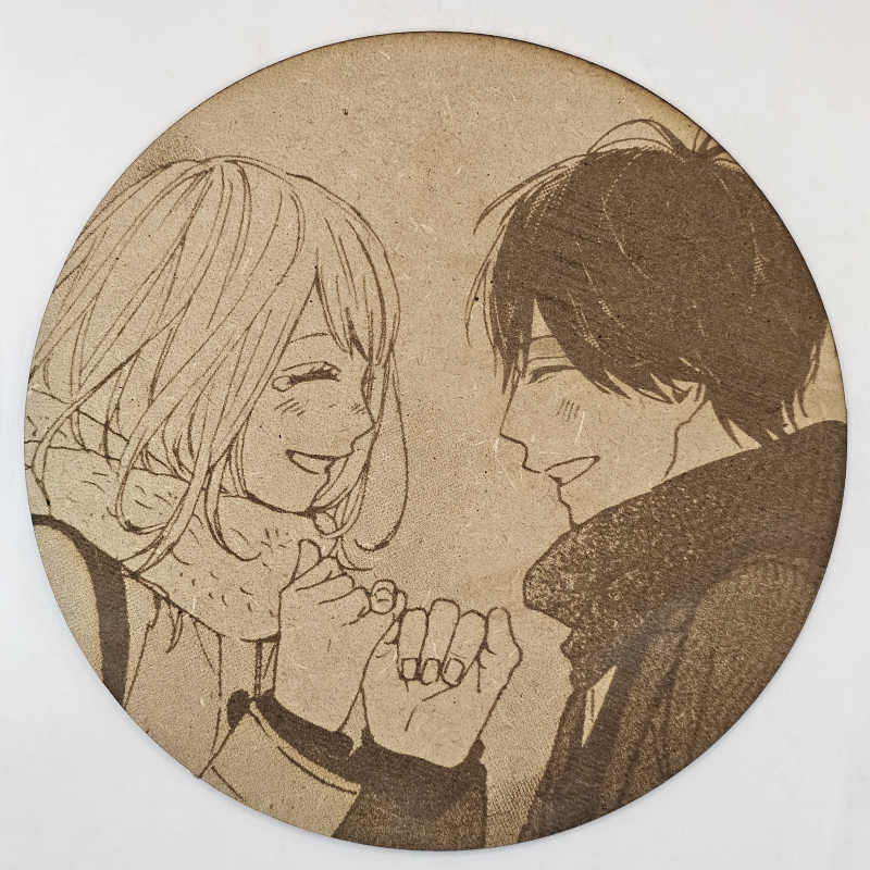 grabado laser en mdf ánime/manga, Naho Takamiya y Kakeru Naruse, Orange , decoración otaku, decoración ánime/manga
