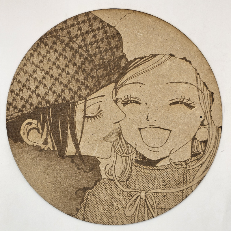 grabado laser en mdf ánime/manga, Nana Osaki y Nana Komatsu, Nana , decoración otaku, decoración ánime/manga