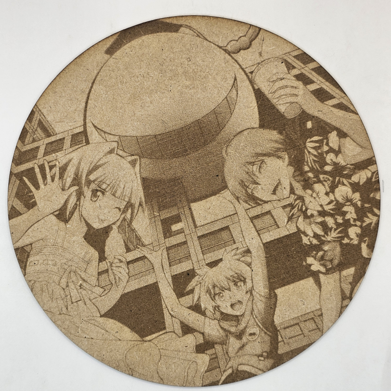 grabado laser en mdf ánime/manga, Nagisa Shiota, Karma Akabane, Kayano Kaede y Koro-sensei, Assassination Classroom , decoración otaku, decoración ánime/manga