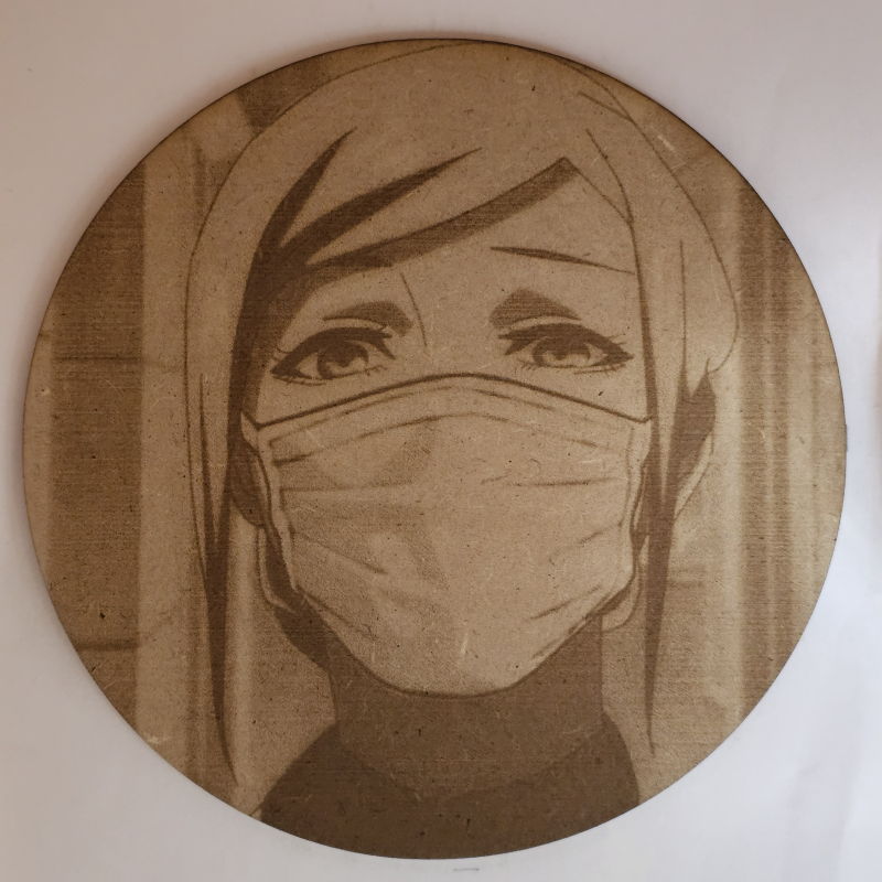grabado laser en mdf ánime/manga, Akira Mado, Tokyo Ghoul , decoración otaku, decoración ánime/manga
