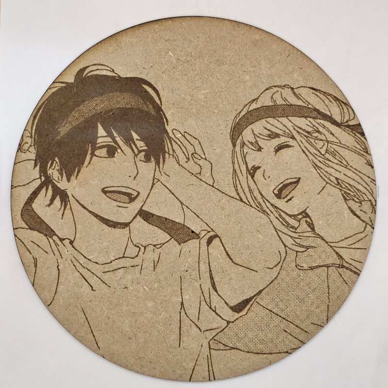 grabado laser en mdf ánime/manga, Naho Takamiya y Kakeru Naruse, Orange , decoración otaku, decoración ánime/manga